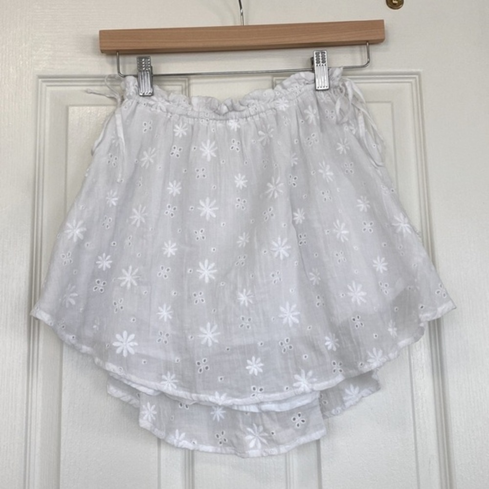 Aerie mini floral side tie skirt
